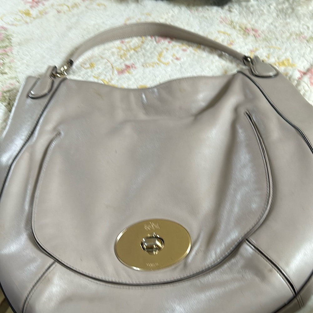 Beautiful all lamb soft leather shoulder bag by COACH great condition grayish